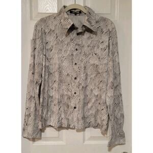 Roberto Cavalli Women’s Cotton Button Shirt Long Sleeve Size XL